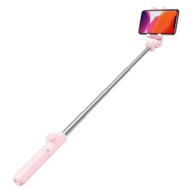 Монопод-трипод Baseus Lovely Bluetooth Folding Bracket Selfie Stick Coral Pink (SUDYZP-E04) фото №4