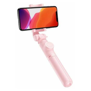 Монопод-трипод Baseus Lovely Bluetooth Folding Bracket Selfie Stick Coral Pink (SUDYZP-E04) фото №3