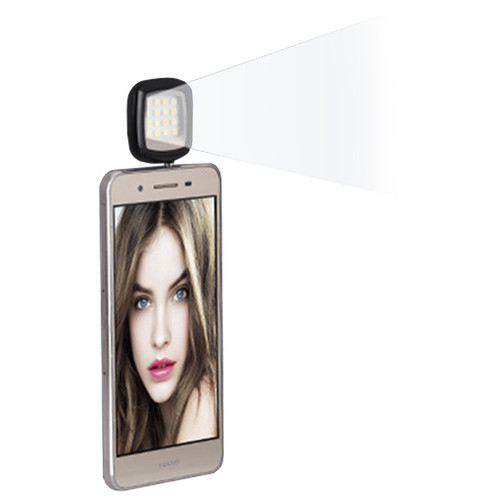 Selfie спалах Lesko 16LED 3.5 Black мм три режими яскравості mini Jack micro USB для смартфонів додаток iblazr фото №4