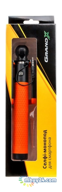 Монопод для селфи Grand-X Deluxe Click 3.5 U-крепление 180-780 мм Orange (MPGDJ3CUO) фото №3