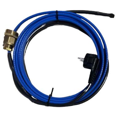 Саморегулюючий кабель 15 Вт/м MSR-PF 2 п.м для водопроводу всередині труби з фітингом фото №1