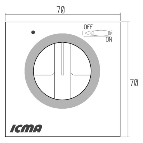 Термостат Icma кімнатний електромеханічний On-Off № P311 фото №2