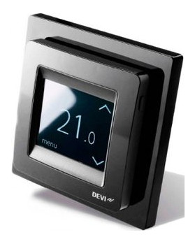Терморегулятор для теплої підлоги Devi Reg Touch чорний (140F1069) фото №1