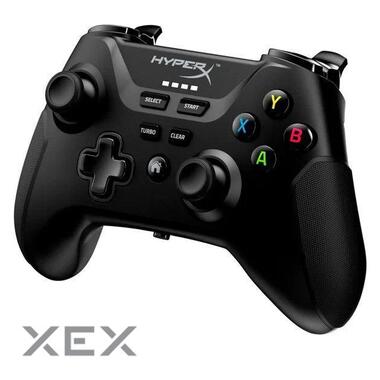 Геймпад HyperX Clutch cross-platform WL/BT/USB-A черный (516L8AA) фото №2