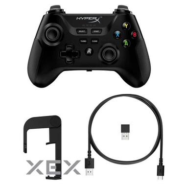 Геймпад HyperX Clutch cross-platform WL/BT/USB-A черный (516L8AA) фото №8