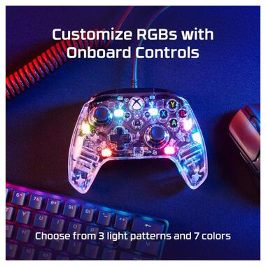 Геймпад HyperX Clutch Gladiate RGB for PC/Xbox Clear (7D6H2AA) фото №10