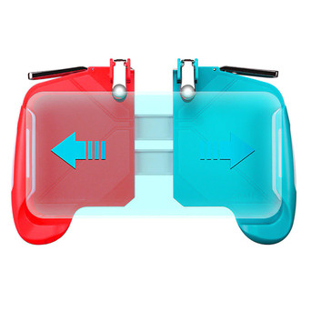 Ігровий геймпад тригер Lesko AK16 Red Blue мобільний джойстик для ігор на смартфоні фото №2