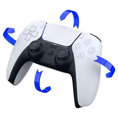 Геймпад бездротовий PlayStation 5 Dualsense White (9399902) фото №3