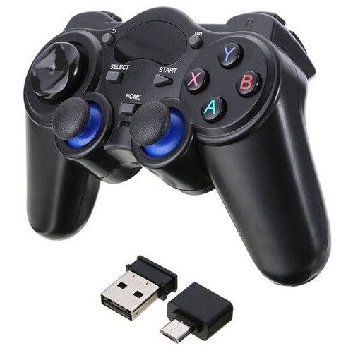 Бездротовий геймпад джойстик Primo Game для Android TV Box, Smart TV, планшетний перехідник microUSB-USB фото №1