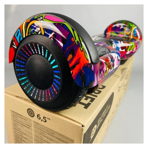Гироборд Smart Balance Wheel 6.5 Фиолетовый хип хоп Premium Самобаланс | LED | Bluetooth фото №2