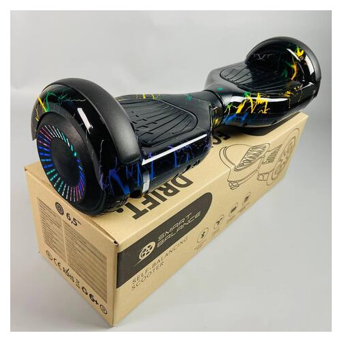 Гироборд Smart Balance Wheel 6.5 Цветная молния Premium Самобаланс | LED | Bluetooth фото №1