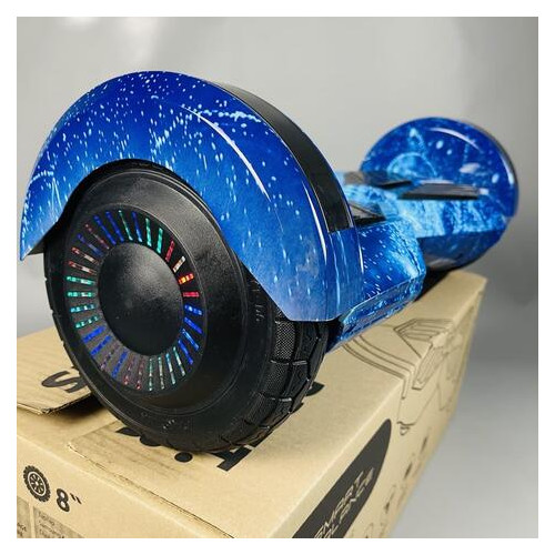 Гироборд Smart Balance Wheel 8 Синий космос Premium Самобаланс | LED | Bluetooth фото №4