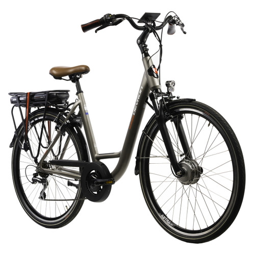 Електровелосипед міський Devron 28120 срібний (2208120VA74977) фото №2
