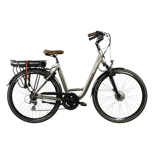 Електровелосипед міський Devron 28120 срібний (2208120VA74977) фото №1