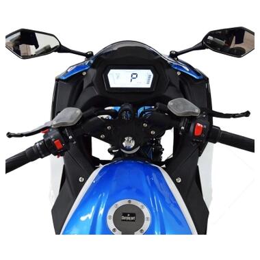Электроскутер TV6 mid-drive FST 3000W 72V 60Ah white & blue (291186) фото №4
