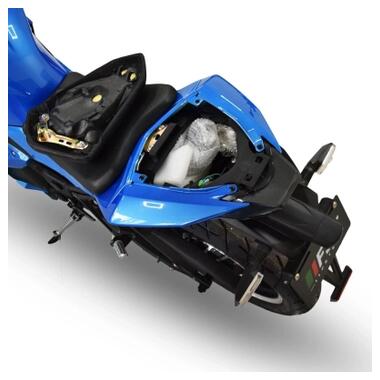 Электроскутер TV6 mid-drive FST 3000W 72V 60Ah white & blue (291186) фото №3