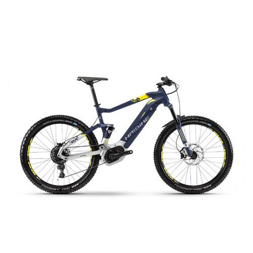 Електровелосипед Haibike SDURO FullSeven 7.0 500Wh синьо-біло-жовтий фото №1