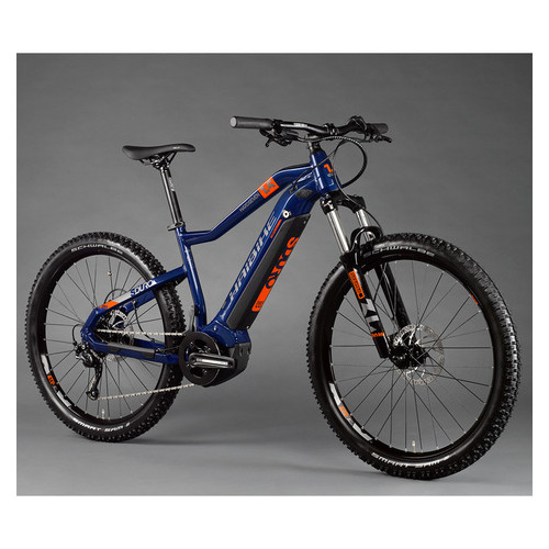 Электровелосипед Haibike SDURO HardSeven 1.5 i400Wh 9 s. Altus 27,5 рама XL голубой-оранжевый-титан 2020 фото №2