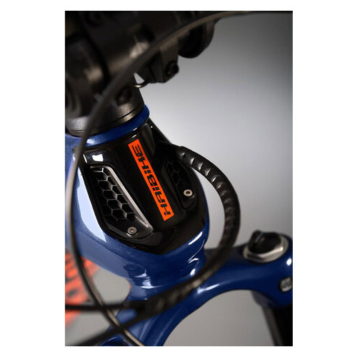 Електровелосипед Haibike Xduro AllTrail 5.0 Carbon Flyon i630Wh синьо-біло-помаранчевий фото №4