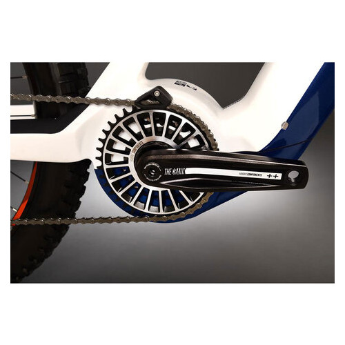 Електровелосипед Haibike Xduro AllTrail 5.0 Carbon Flyon i630Wh синьо-біло-помаранчевий фото №7