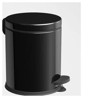Відро для сміття з педаллю Mertinoks 5 л чорне 4501.1825S.101.05 black фото №1