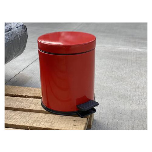 Відро для сміття з педаллю Mertinoks 12 л червоне 4501.1825S.101.12 red фото №3