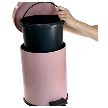 Відро для сміття Maxiflow 12 літрів з педаллю рожеве 4501.2028S.430.05 4501.2028S.430.05 фото №3