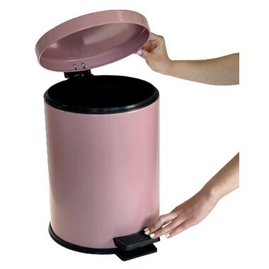 Відро для сміття Maxiflow 12 літрів з педаллю рожеве 4501.2028S.430.05 4501.2028S.430.05 фото №2
