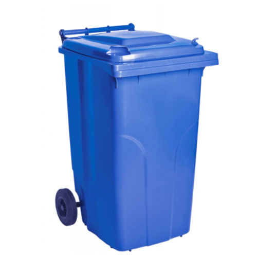 Контейнер для сміття Алеана на колесах із ручкою синій 240 л (3073) фото №1