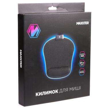 Коврик для мыши Maxxter MMP-LEDPAD-BK RGB Black (MMP-LEDPAD-BK) фото №4