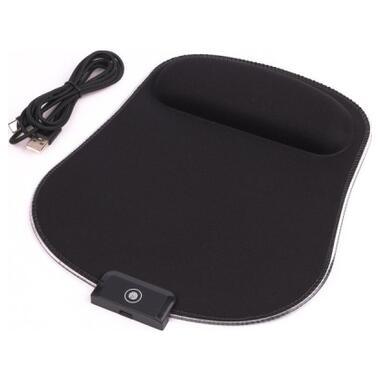 Коврик для мыши Maxxter MMP-LEDPAD-BK RGB Black (MMP-LEDPAD-BK) фото №2