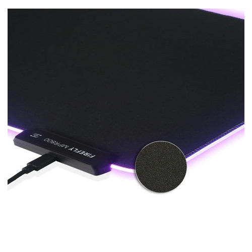 Игровая поверхность Fantech Firefly MPR800 RGB Black (MPR800b) фото №9