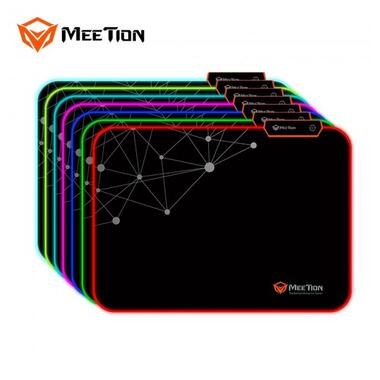 Килимок для миші MeeTion Backlit Gaming Mouse Pad RGB MT-PD120 чорний фото №2