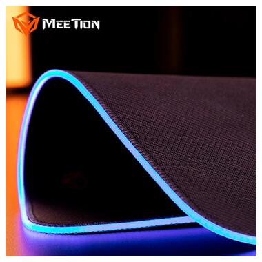 Килимок для миші MeeTion Backlit Gaming Mouse Pad RGB MT-PD120 чорний фото №4
