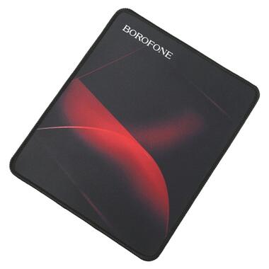 Килимок для мишки Borofone BG8 розмір 24x20cm - Black/Red фото №1
