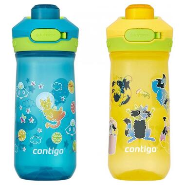 Пляшка для води дитяча Contigo Jessie 420 ml Pineapple/Trash Pandas фото №5