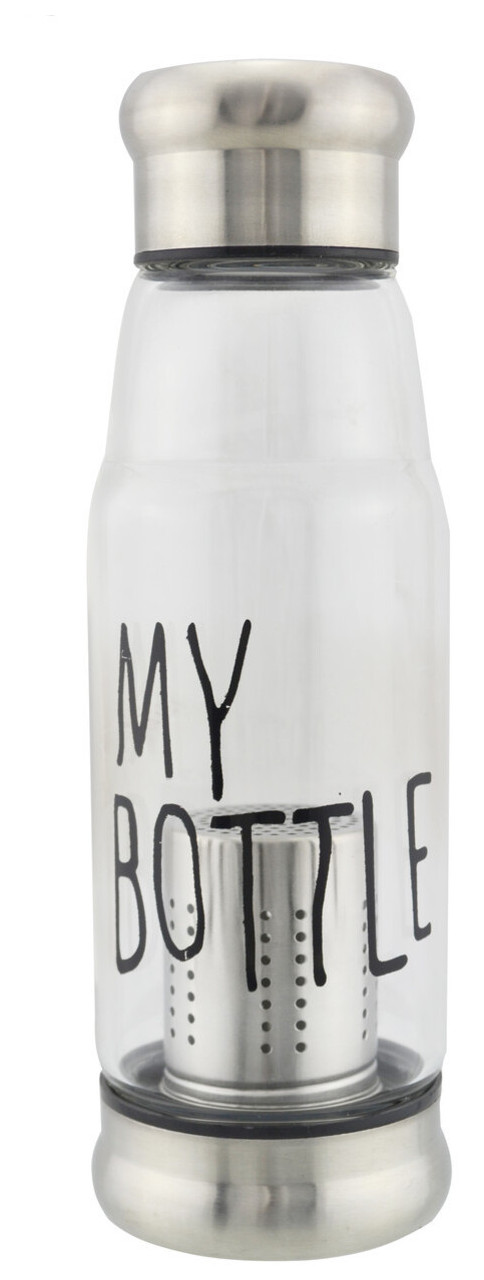 Бутылка My Bottle 420 мл   ситечко для заварки Серебряный фото №1