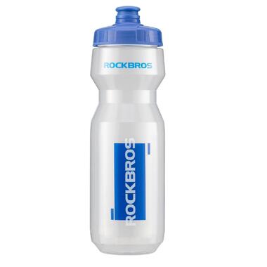 Велосипедная бутылка для воды ROCKBROS 700 мл без BPA и BPS Blue Transparent фото №1