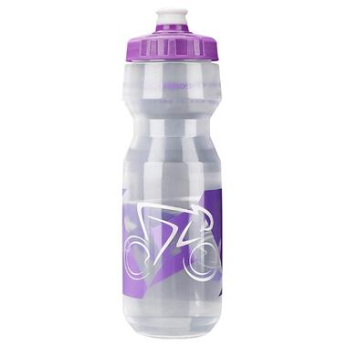 Велосипедная бутылка для воды ROCKBROS 700 мл без BPA и BPS Purple Transparent фото №1