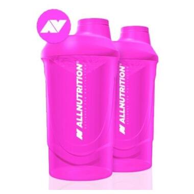 Фляга для фітнесу All Nutrition Shaker 600ml Super Pink 2LOGO фото №1