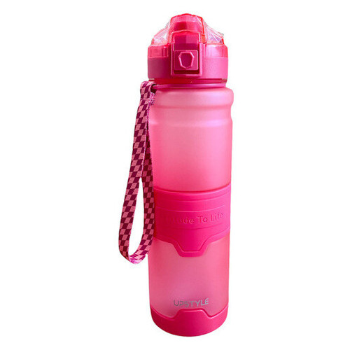 Пляшка для води LifeFLUX Upstyle Zorri Тритан 1 літр світло-червоний (1805-2019) фото №2
