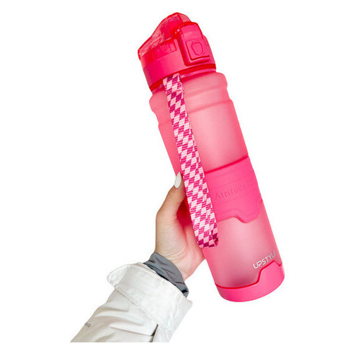 Пляшка для води LifeFLUX Upstyle Zorri Тритан 1 літр світло-червоний (1805-2019) фото №1