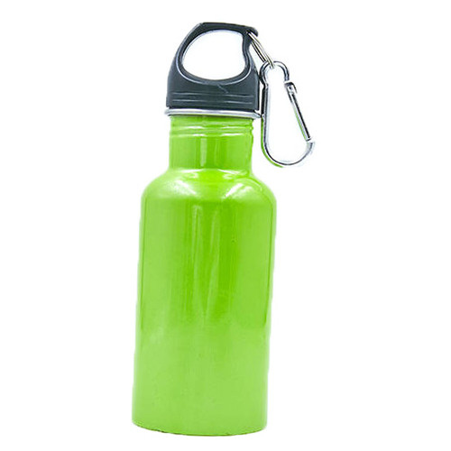 Пляшка No branding Пляшка для води з карабіном FI-0044 500мл Зелений (09429036) фото №1