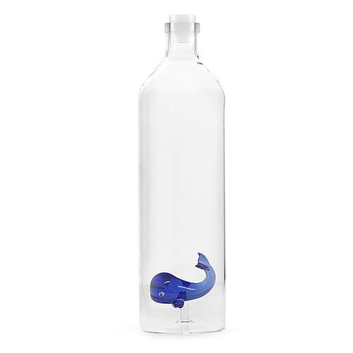 Пляшка Balvi Blue Whale із боросилікатного скла фото №1