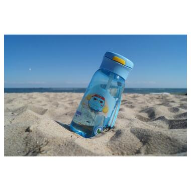 Пляшка для води Casno 400 мл KXN-1195 Синя восьминіг з соломинкою (KXN-1195_Blue) фото №5