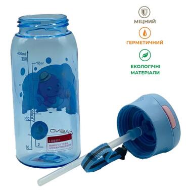 Пляшка для води Casno 400 мл KXN-1195 Синя восьминіг з соломинкою (KXN-1195_Blue) фото №8