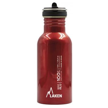 Пляшка для води LAKEN Basic Alu Bottle 0,6L Red 0,6L (BAF60-R) фото №1
