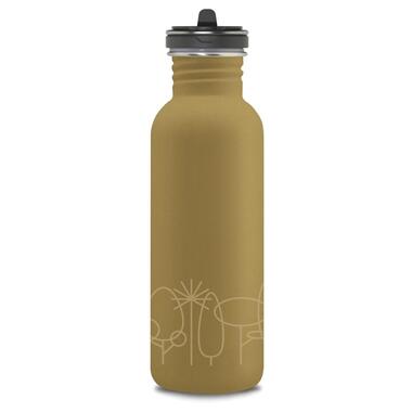 Пляшка для води LAKEN Basic Steel Bottle Drinklife 0,75L Forest 0,75L (DLBSF7F) фото №1