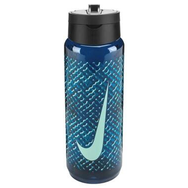 Бутылка для воды Nike TR RENEW RECHARGE STRAW BOTTLE 24 OZ N.100.7643.459.24 темно-синий 709 мл (887791805782) фото №1