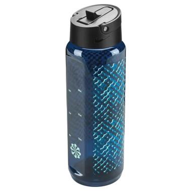 Бутылка для воды Nike TR RENEW RECHARGE STRAW BOTTLE 24 OZ N.100.7643.459.24 темно-синий 709 мл (887791805782) фото №2